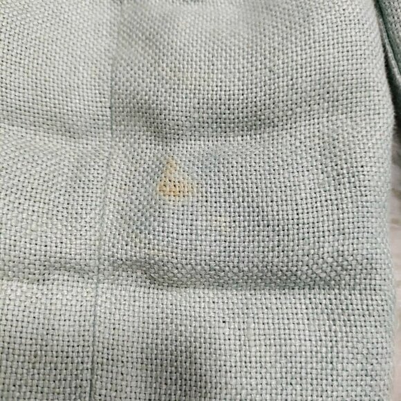 Linda Allard Ellen Tracey Vintage Light Sage Linen Open-Front Blazer 10 - Picture 12 of 13